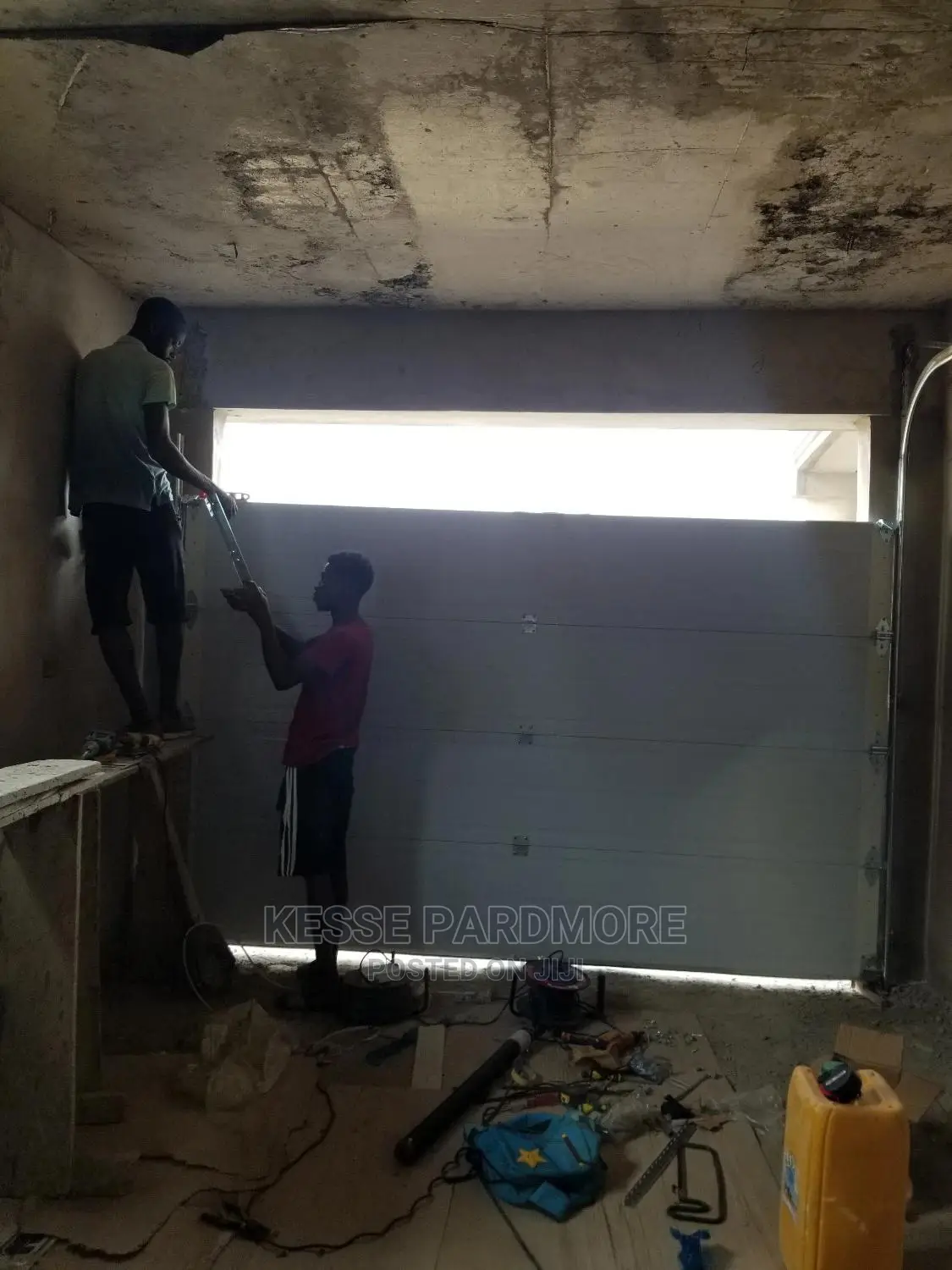 Pure White Garage Door Double