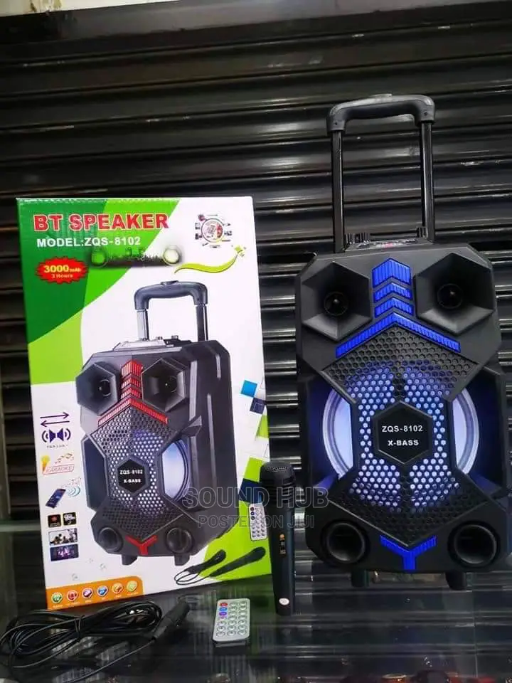 Trolley 8" Mega Speaker With Microphone