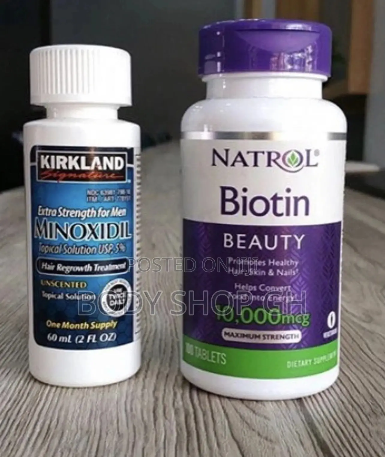 Beard Booster Pack-Minoxidil +Natrol Biotin (100 Tabs)