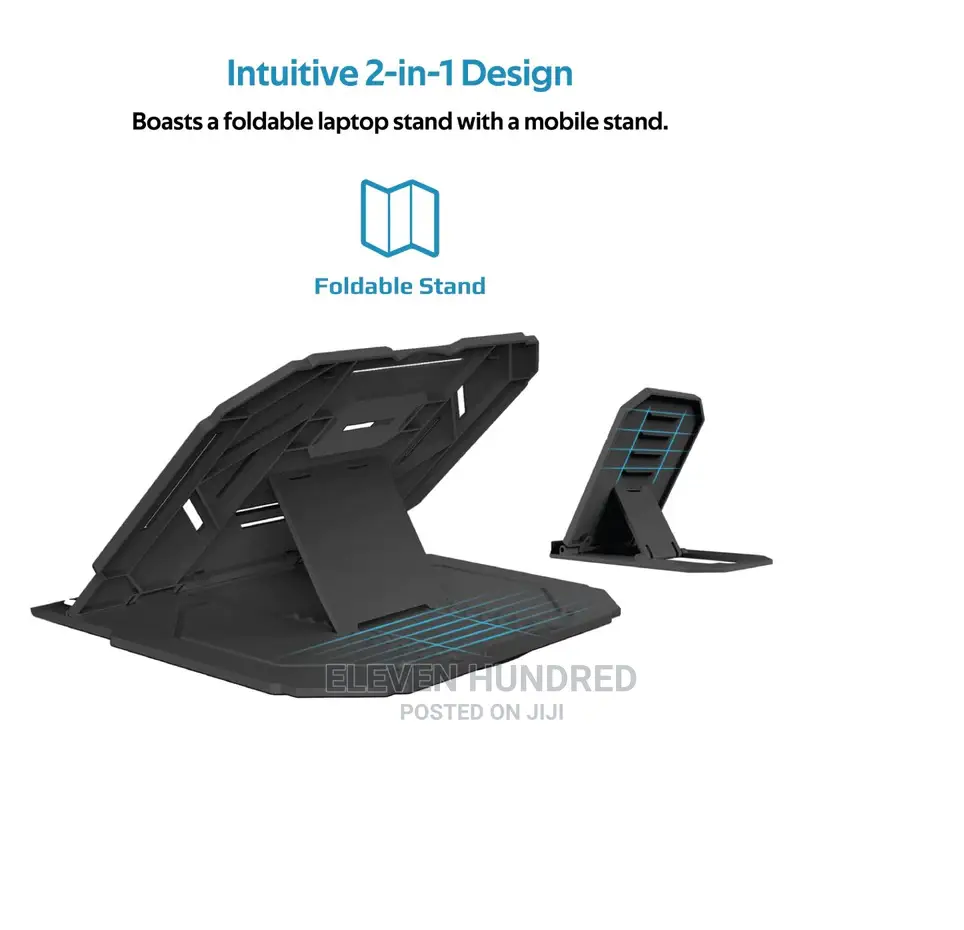 Laptop and Smartphone Riser Stand