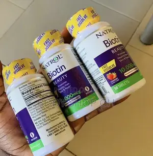 Natrol Biotin- Strawberry Flavor(Hair,Skin Nails)-10,000mcg