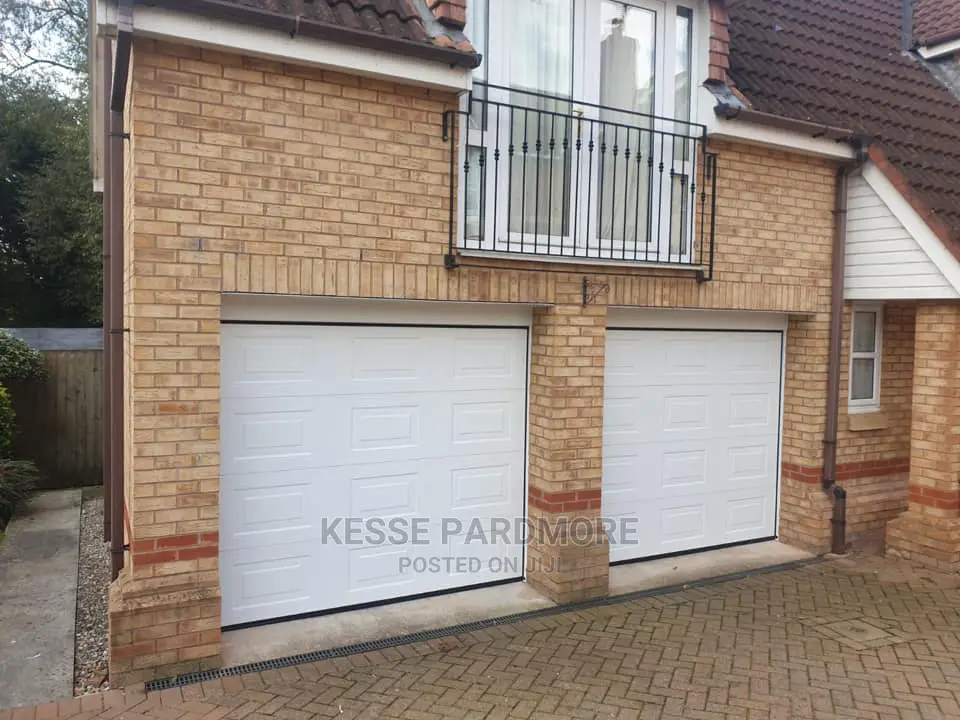 Double Garage Door White One