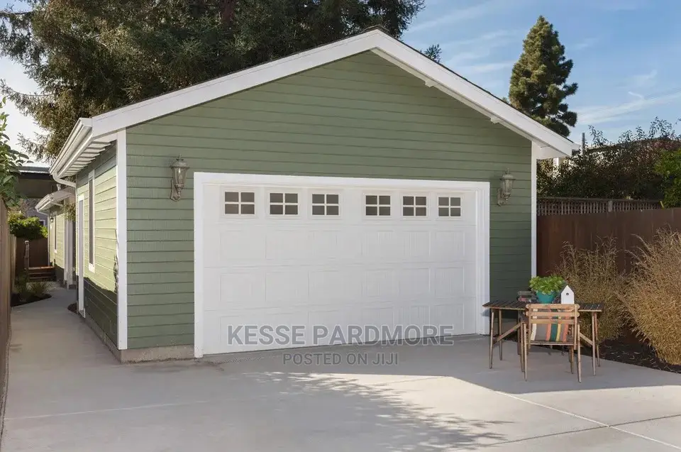 Garage Door With Fanlights