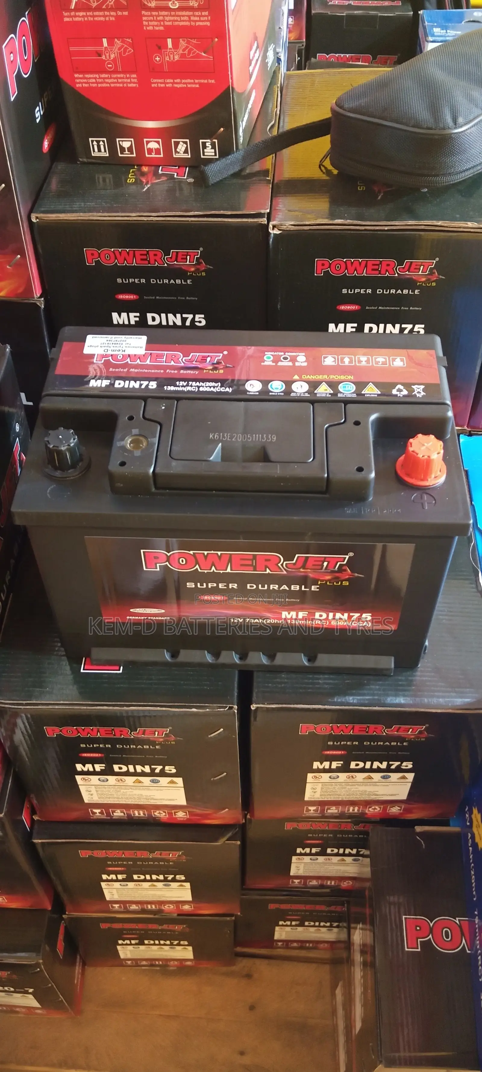 15 Plates Battery - Free Delivery - 12V75AH