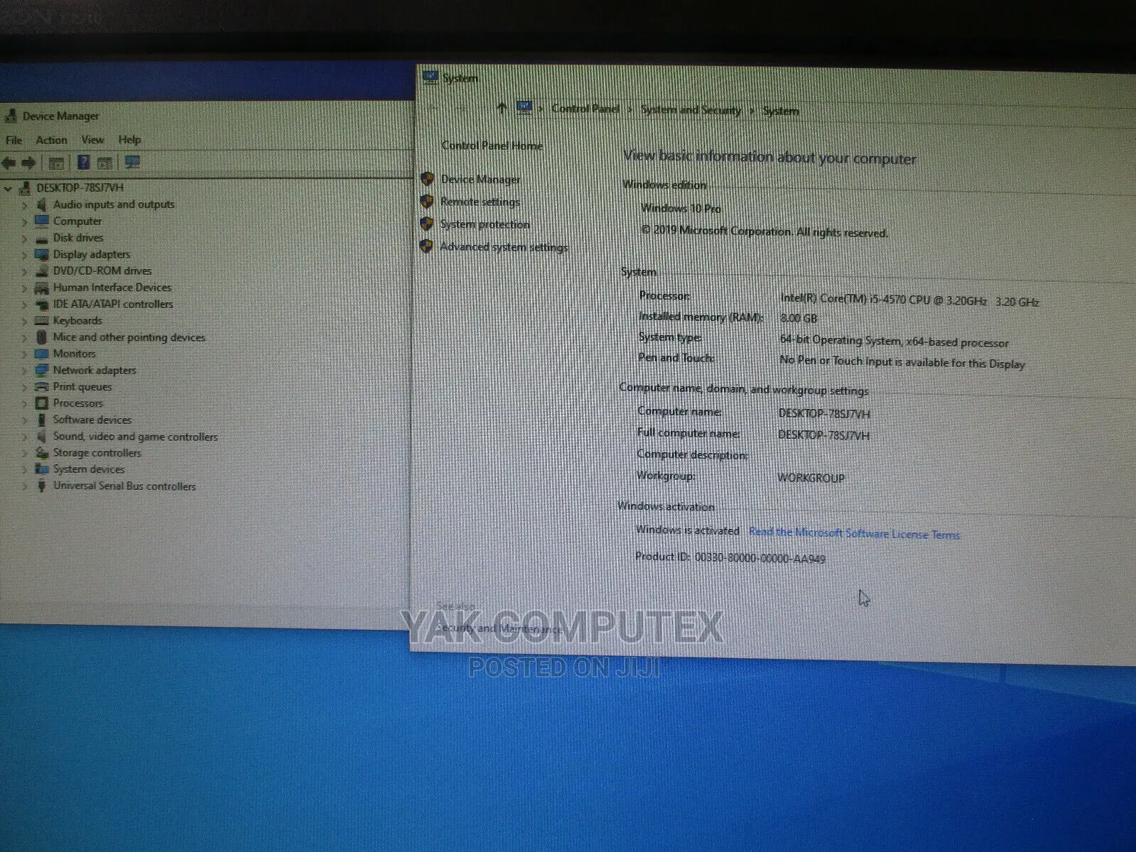 Desktop Computer Dell 8GB Intel Core i5 HDD 500GB