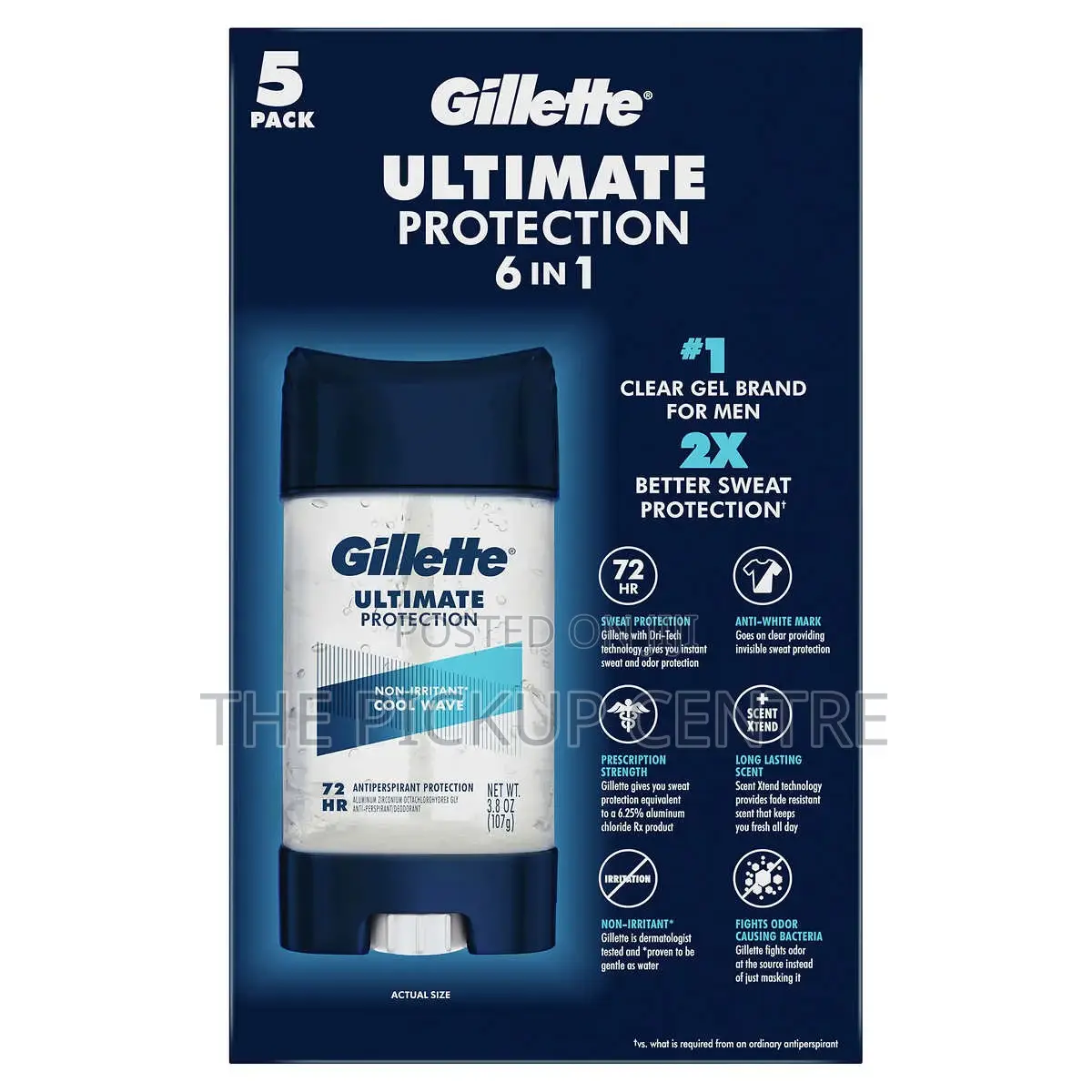 Gillette Ultimate Protection 6-in-1 Antiperspirant (85ghs Ea