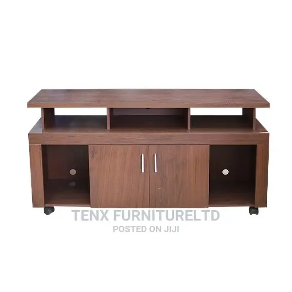 Tv Stands With (2 Door Pcs) Coffe Colour