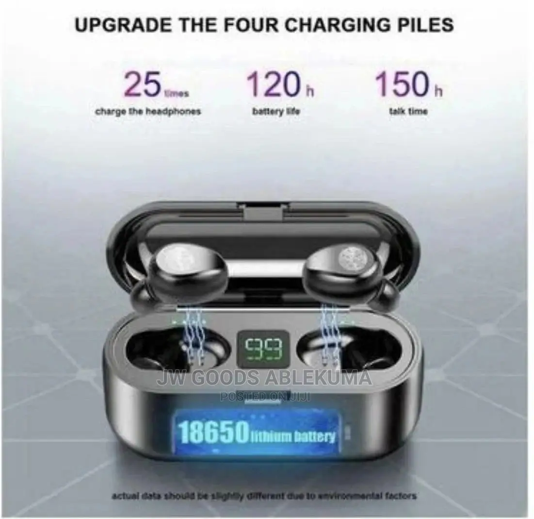 F9 Bluetooth Earphone With Powerbank Case