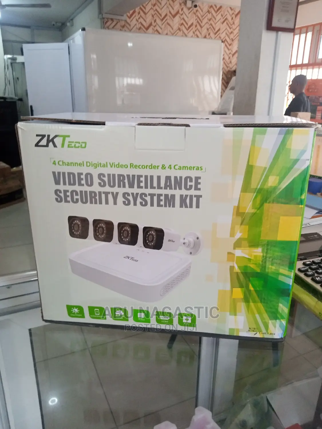 Zkteco 4 Channe Digital Video Recorder Camera Kit