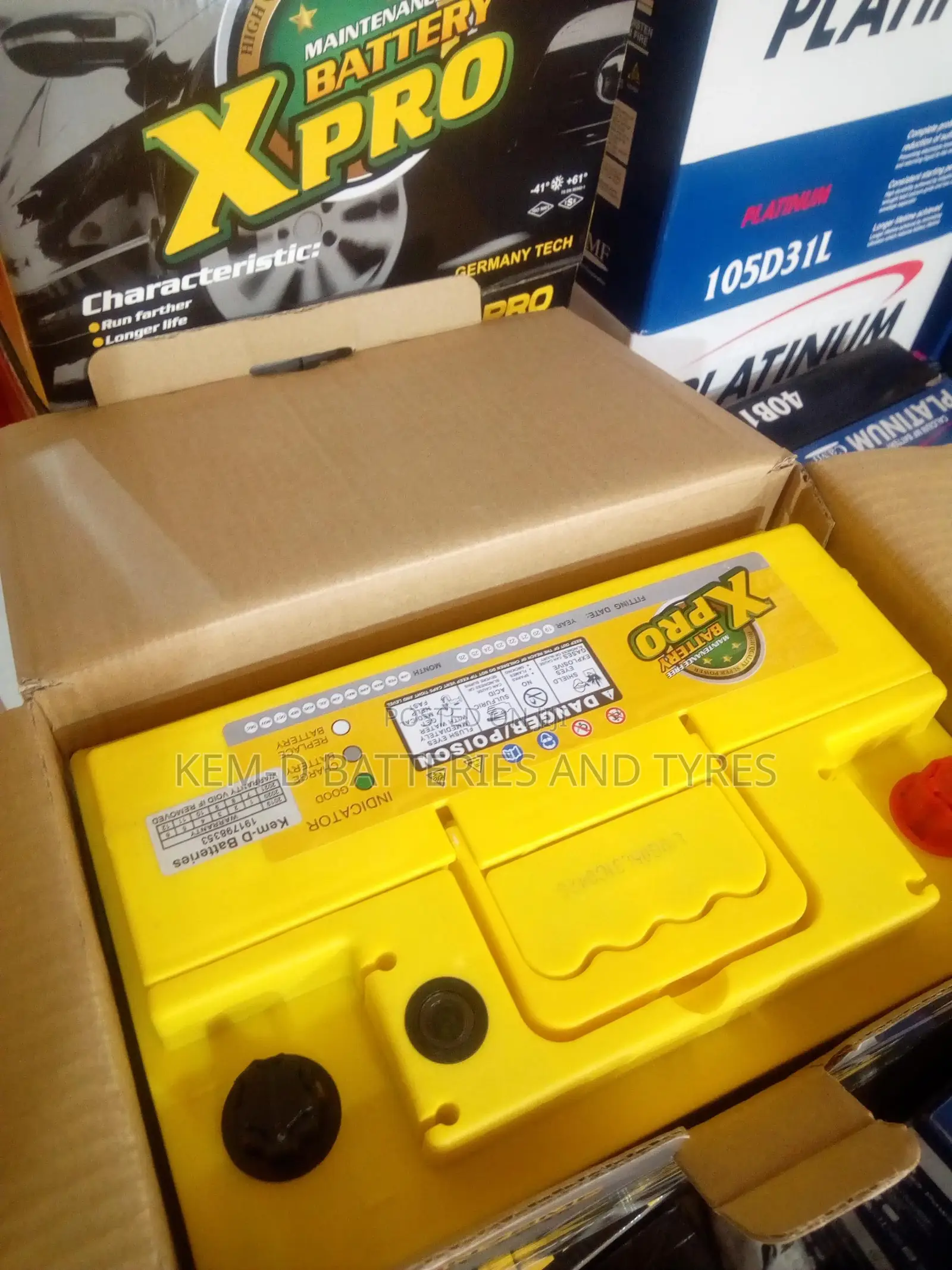15 Plates Car Battery - Free Instant Delivery