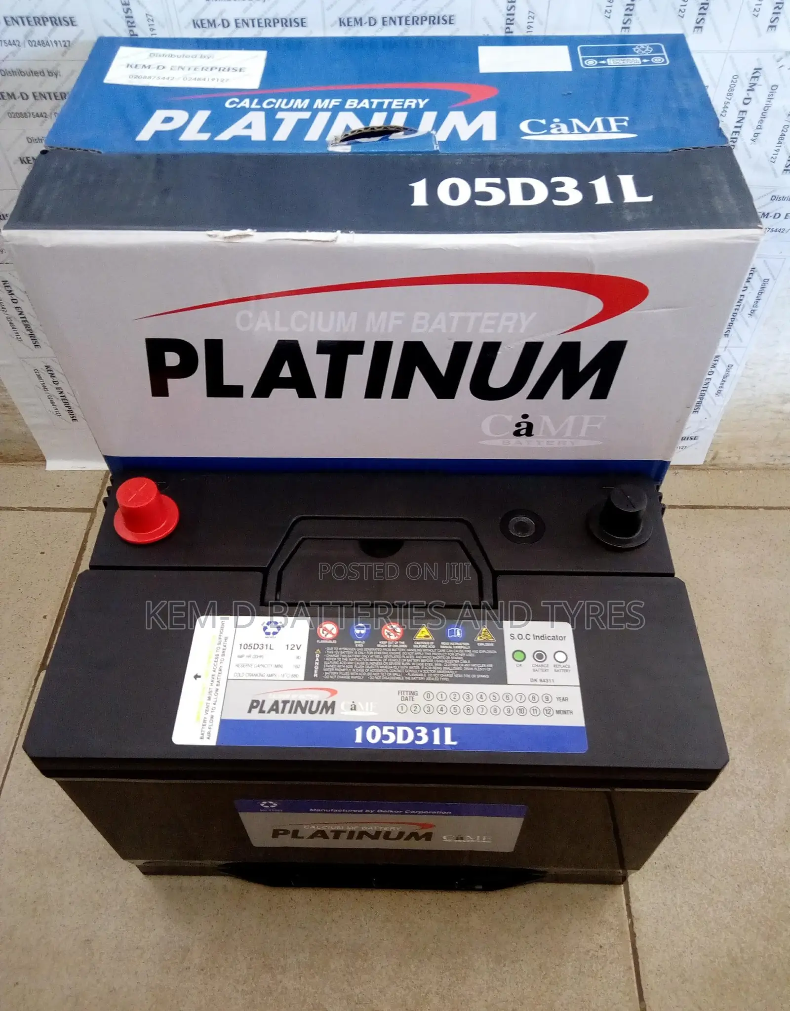 17 Plates Platinum Car Battery + Free Instant Delivery