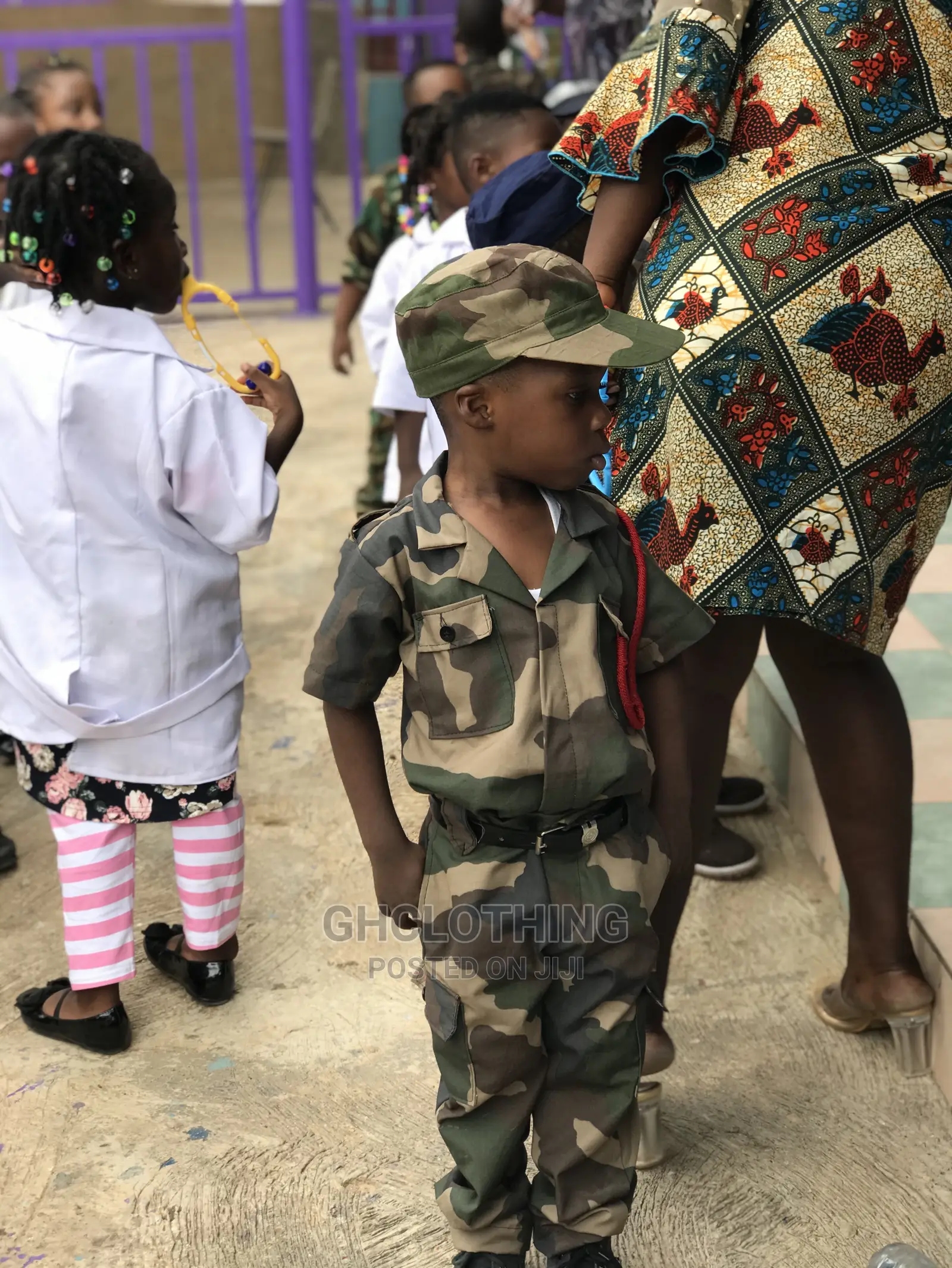 Career Costumes Original Soldiers Material for Kids