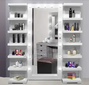 Full Mirror With Shelves