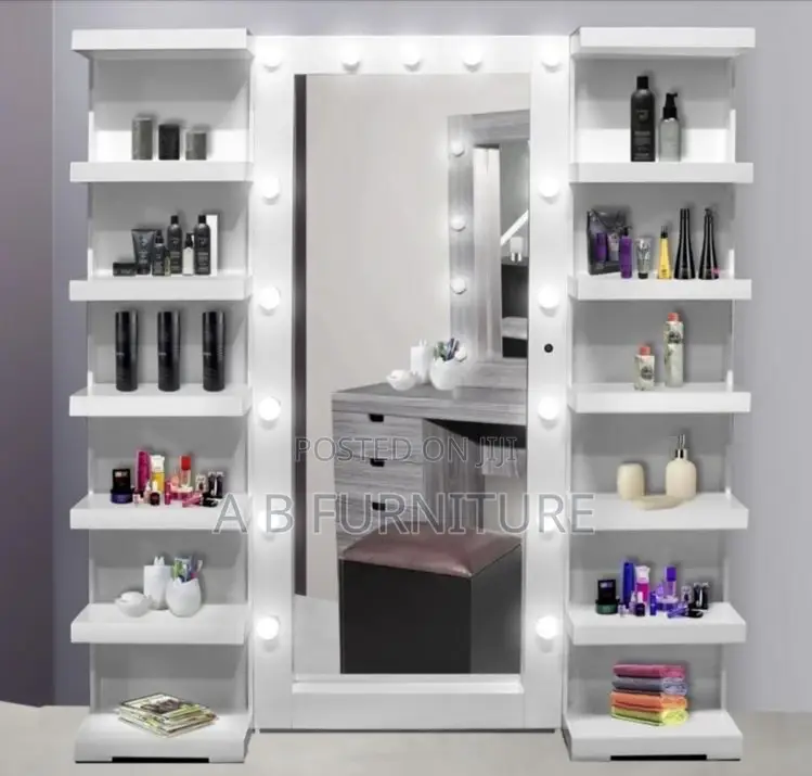 Full Mirror With Shelves