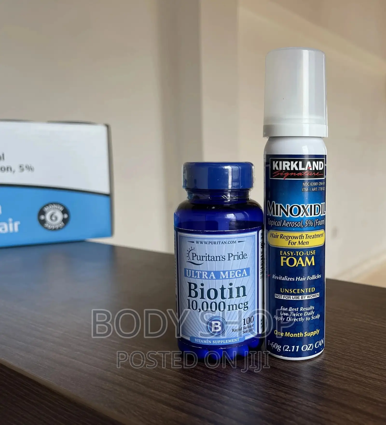 Kirkland Minoxidil Foam + Ultra Mega Biotin(100 Tabs) Combo