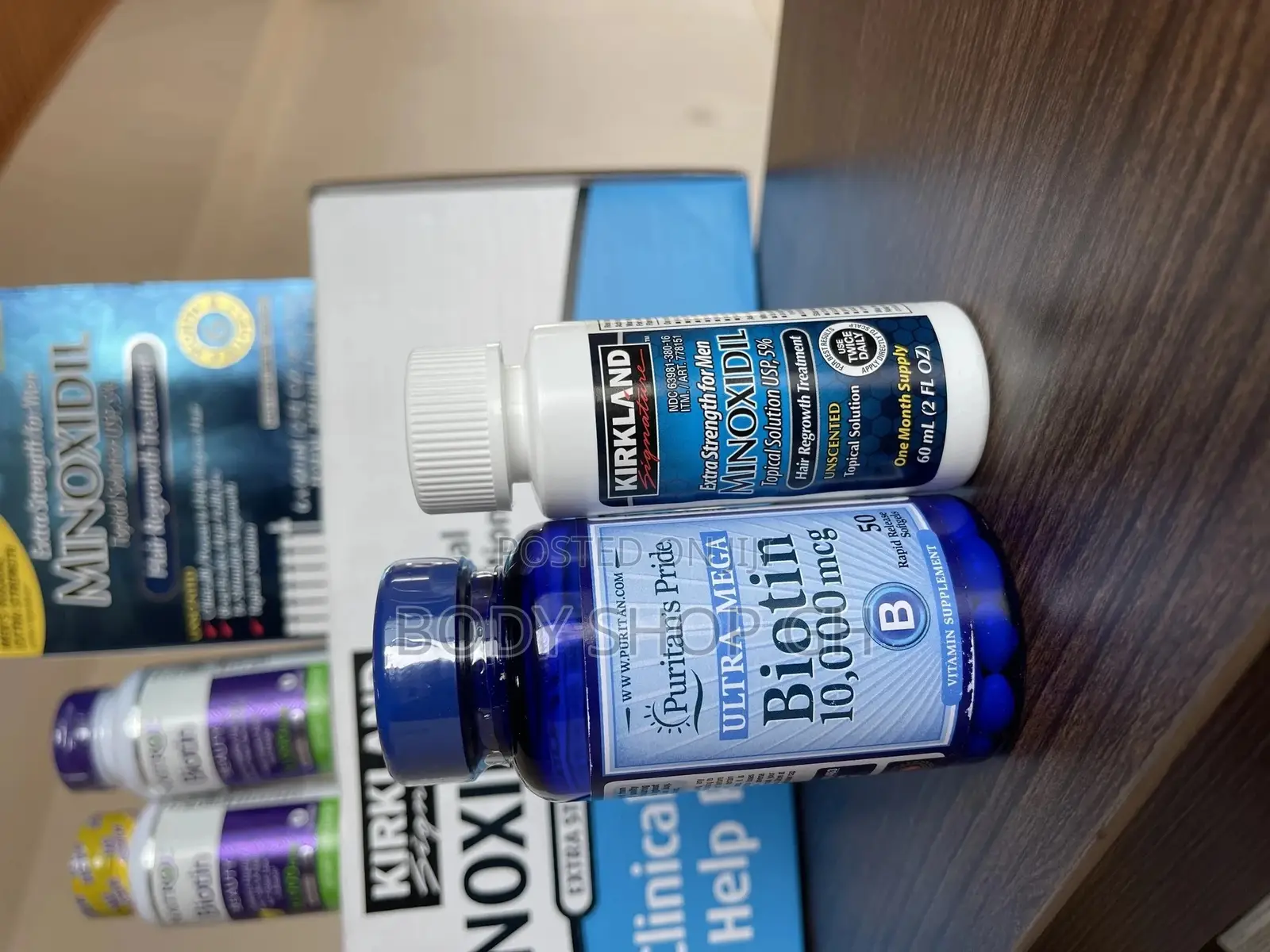 Beard Booster Combo Pack- Kirkland Minoxidil + Biotin