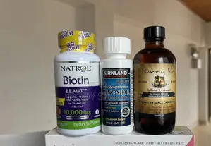 Natrol Biotin + Kirkland Minoxidil +Jbco Combo