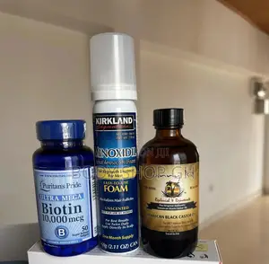 Kirkland Minoxidil Foam + Jbco + Biotin (For Beard Growth)