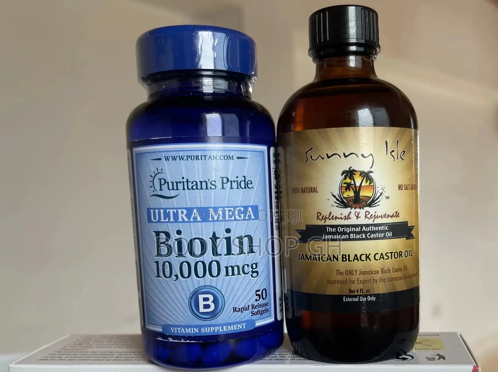Jamaican Black Castor Oil + Ultra Mega Biotin (10,000 McG)