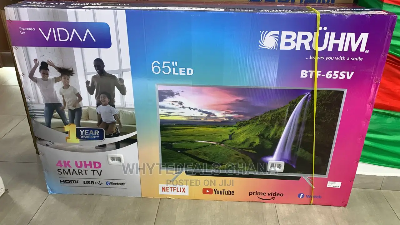 Bruhm 65 Inch Uhd 4K Vidaa OS Smart LED Google Assistant