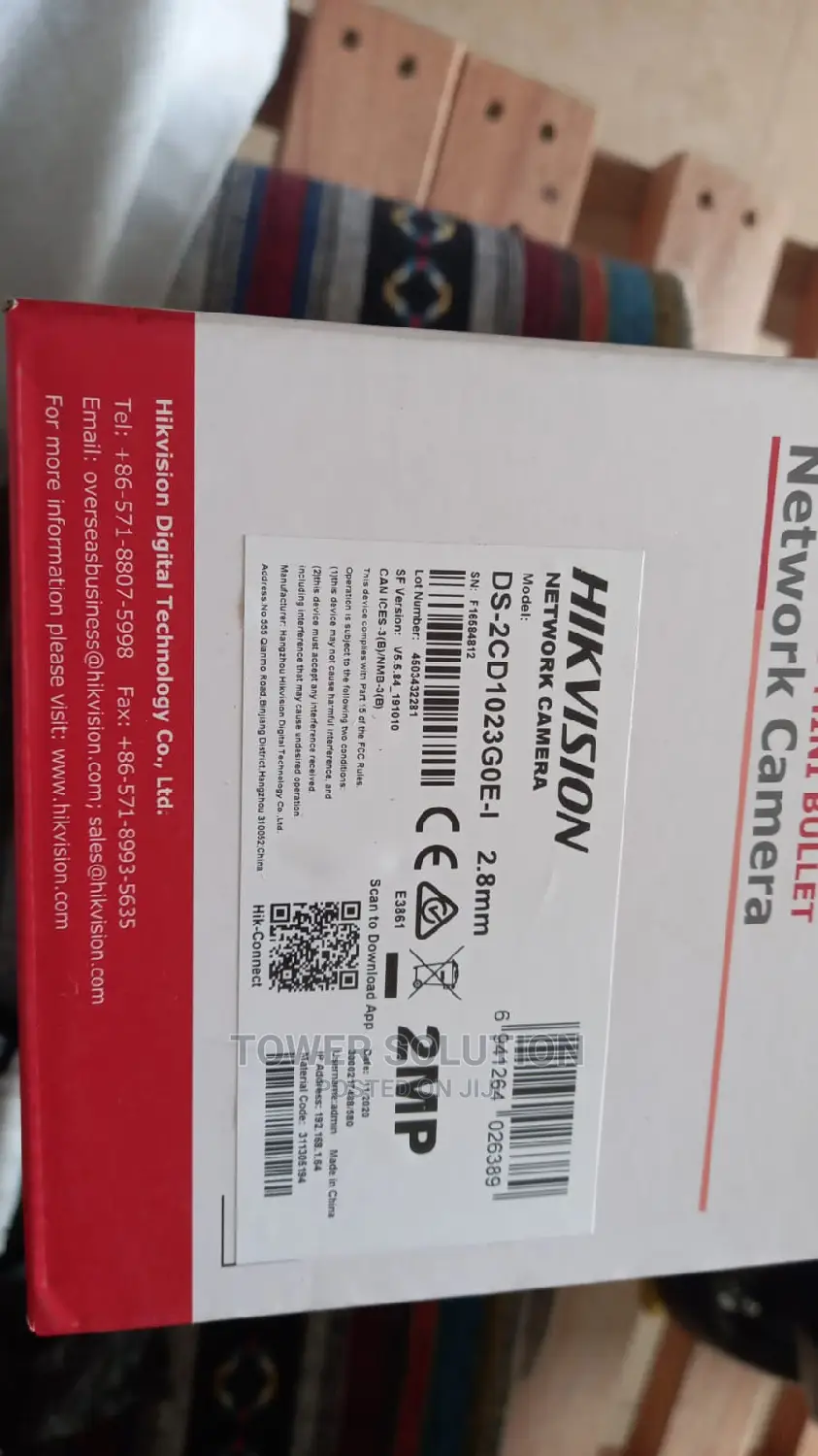 Hikvision IP Camera 2mp Ds-2cd1023goe-1