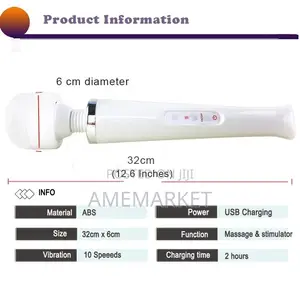 Huge Magic Wand Massager Vibrator.G-spot Clitoris Stimulator