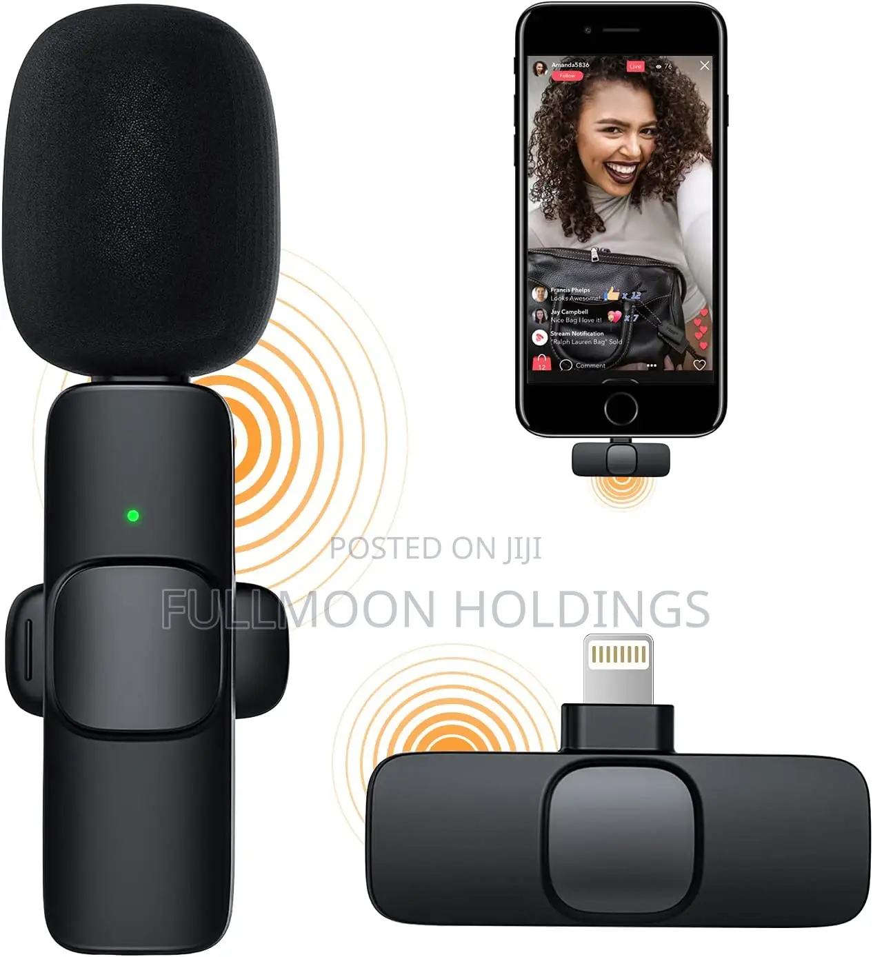 iPhone Microphone Double Wireless Lavalier 2 Person