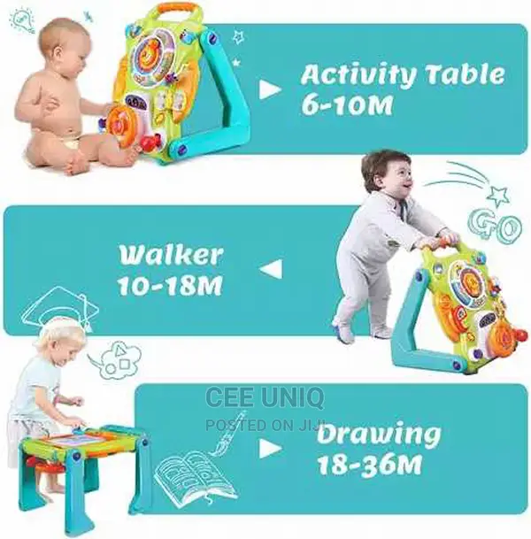 3 in 1 Walker and Activity Table