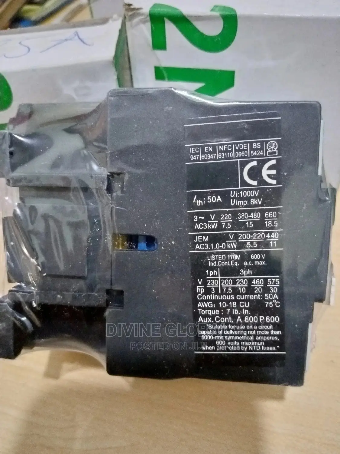 50A AC Schneider Telemecanique Contactors