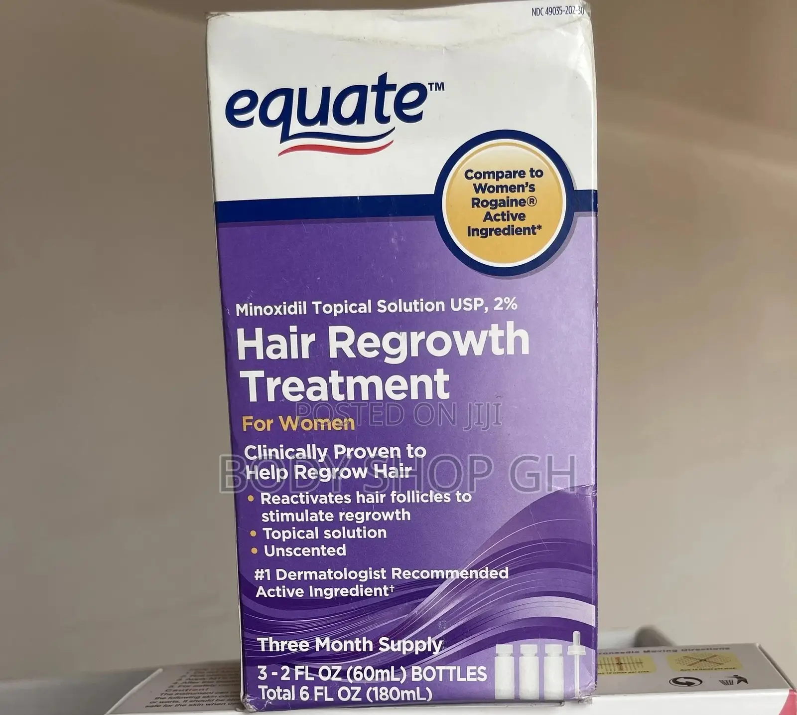 Equate Minoxidil for Women-Hairloss Edges Treatment