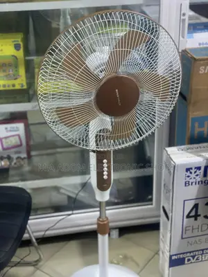 Rechargeable Standing 16” Fan With USB Port