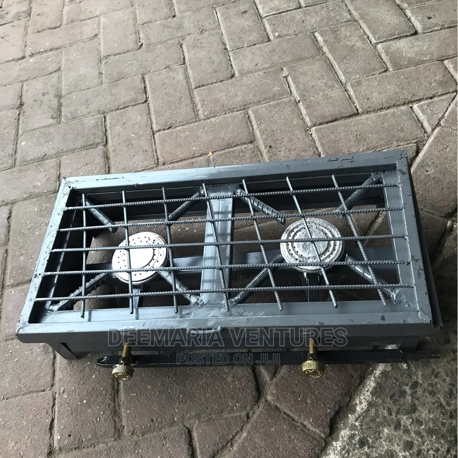 Domestic Local Double Gas Stove With Grill Cover for Sale