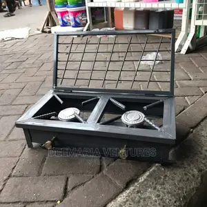 Domestic Local Double Gas Stove With Grill Cover for Sale
