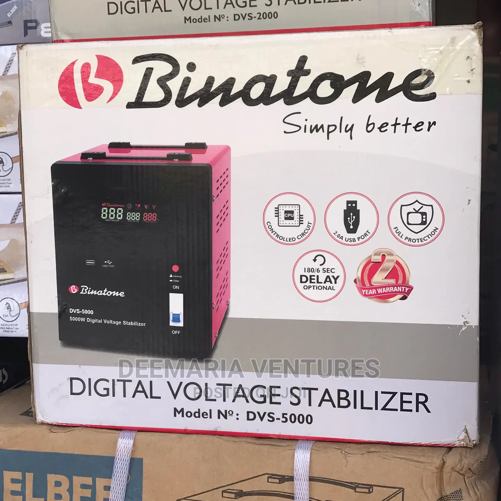 Binatone 5000w Digital Automatic Voltage Stabilizer DVS-5000