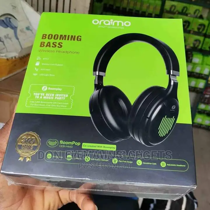 Oraimo Booming Bass Wireless Headphone