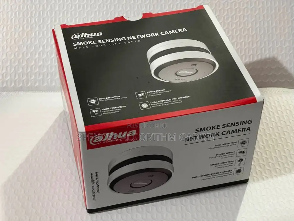 Dahua 5mp Ir Ai-Fire Smoke Detector Sensing Network Camera