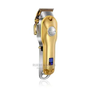 Strong Battery Gold All Metal Hair Clipper
