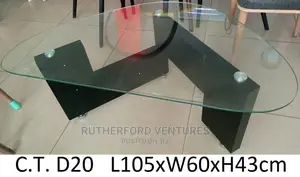 Glass Curve Center Table
