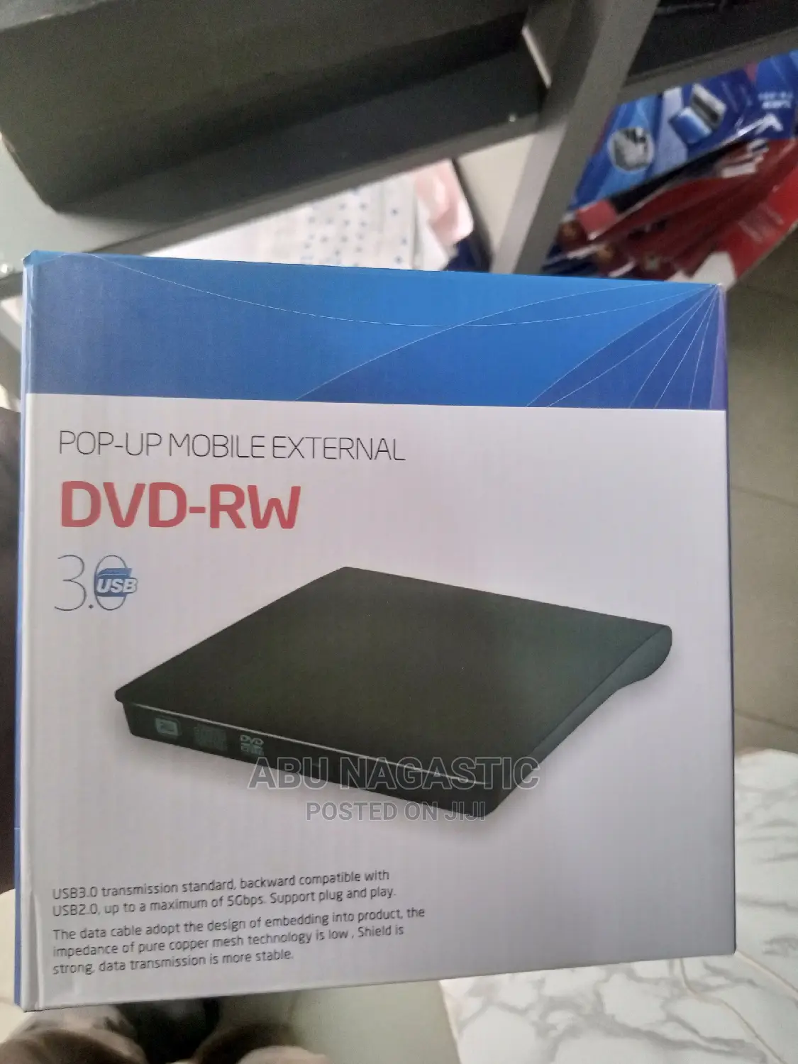 Usb 3.0 DVD-RW Pop Up Mobile External