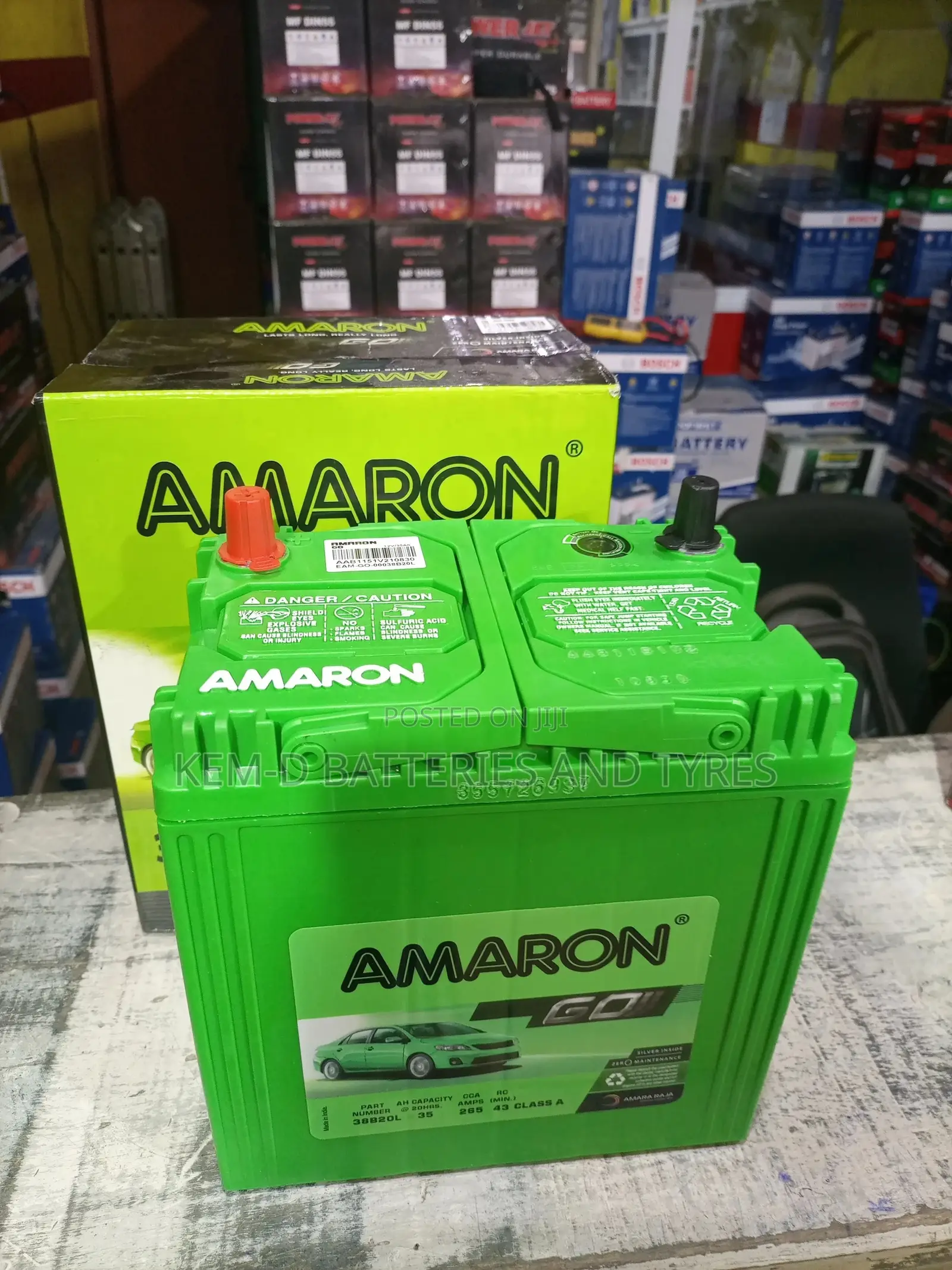 11 Plates Amaron Battery 12volts 35ah Picanto Mornong Matiz