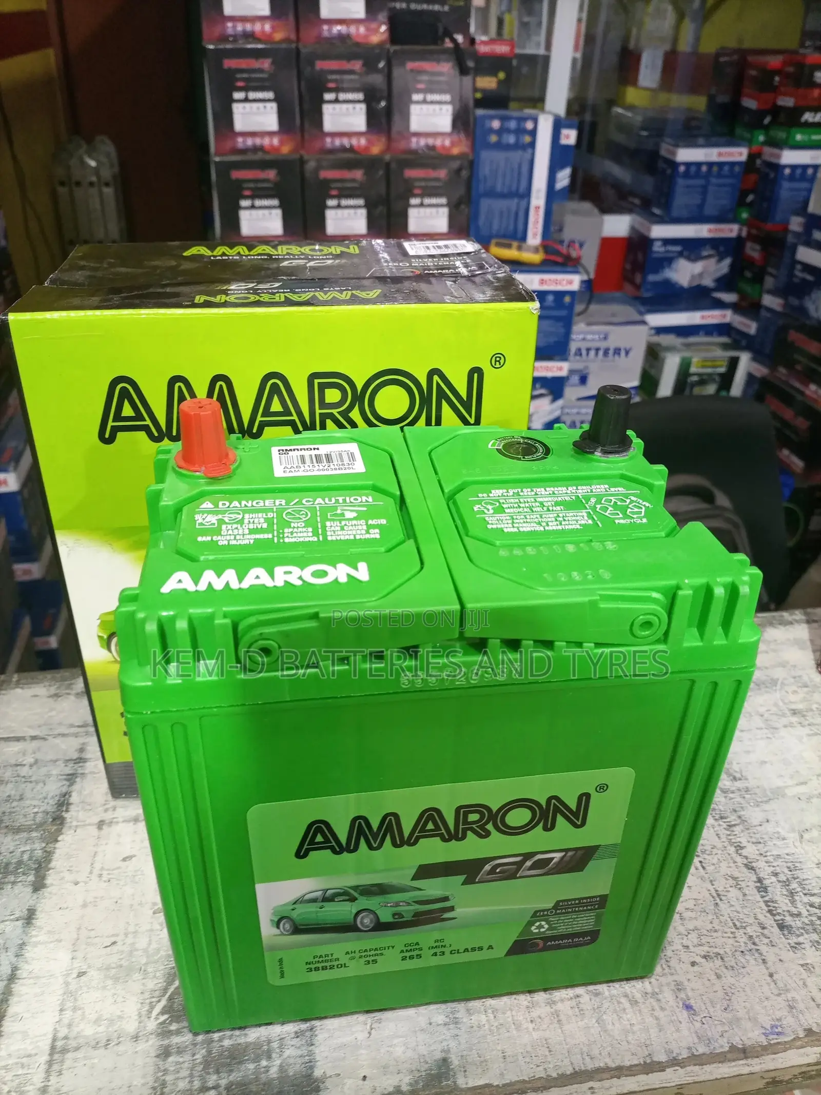 11 Plates Amaron Battery 12volts 35ah Picanto Mornong Matiz
