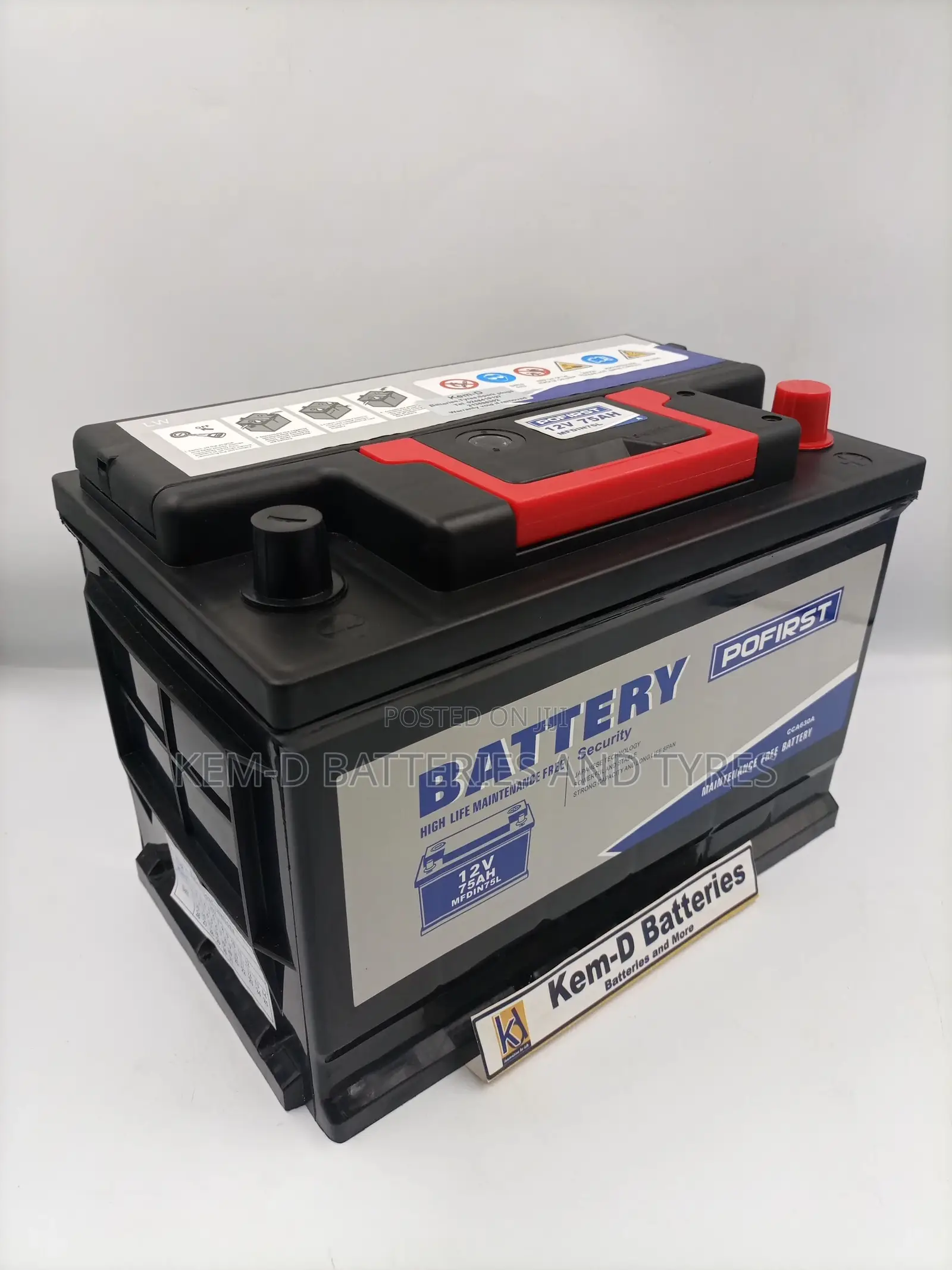 15 Plates Po First Battery + Free Delivery