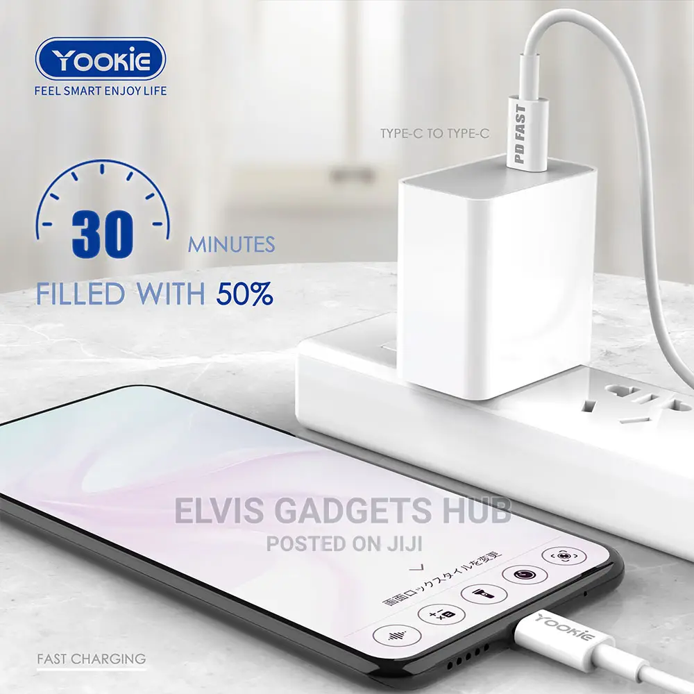 YOOKIE CB7 3A Fast Charging Type C to Type C PD Data Cable