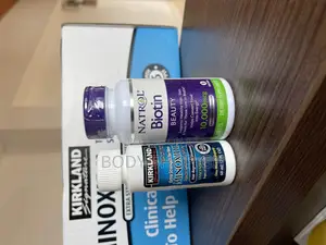 Kirkland Minoxidil PLUS Natrol Biotin Beard Booster Combo