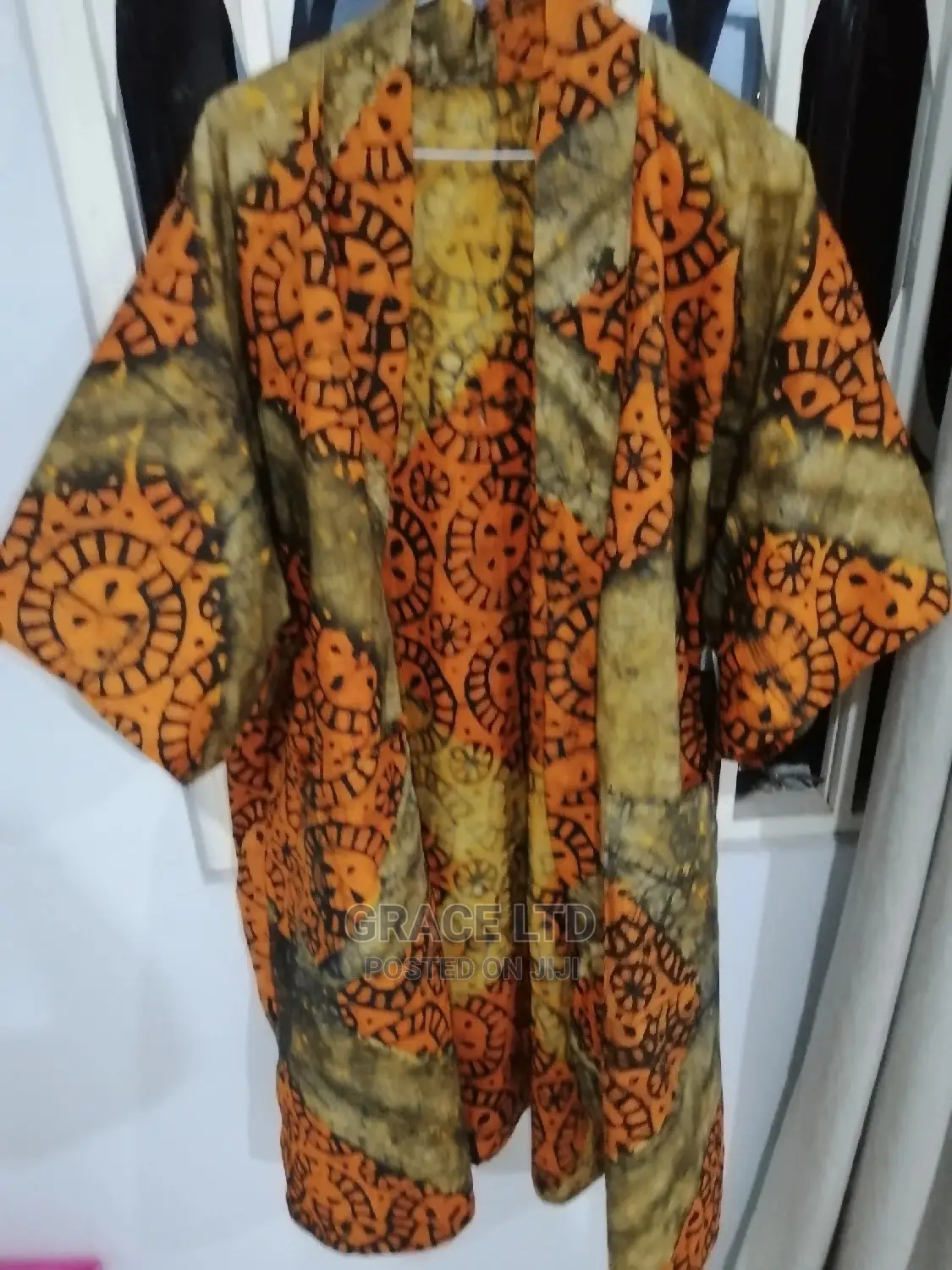 Oversized Tyedye Ankara Kimono