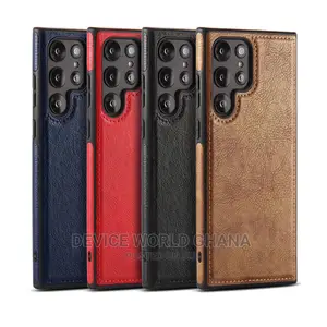 Leather Back Case for Samsung S25ultra S24ultra S23u S23 S22