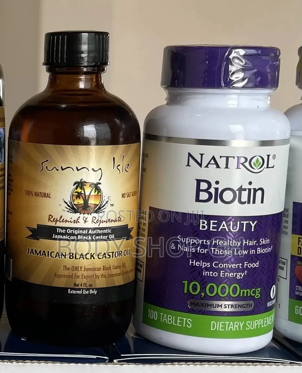 Jamaican Black Castor Oil +Biotin (Hair Growth Combo)