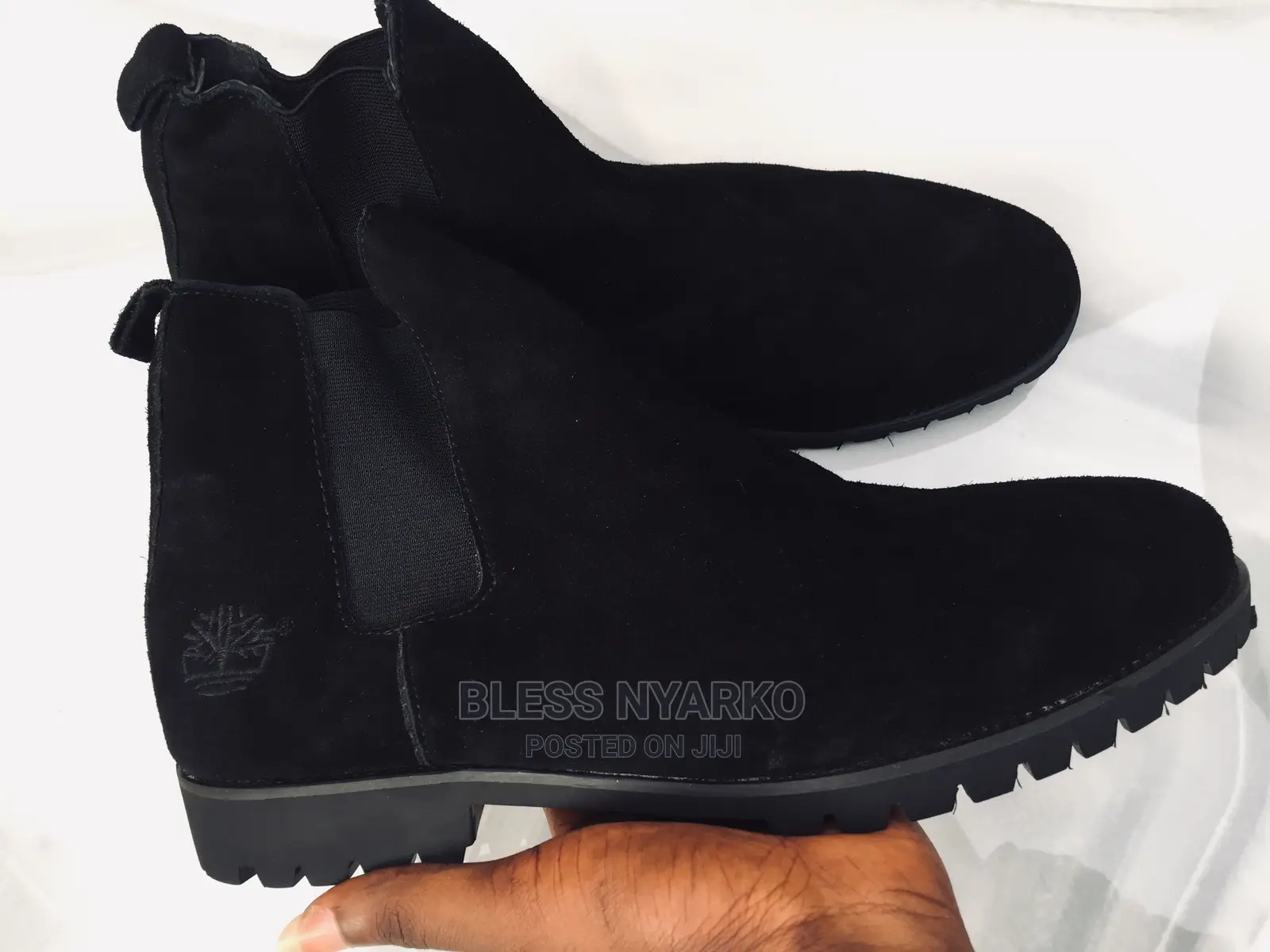 Suede Shoes (Black Timberland Low and Top High Top)