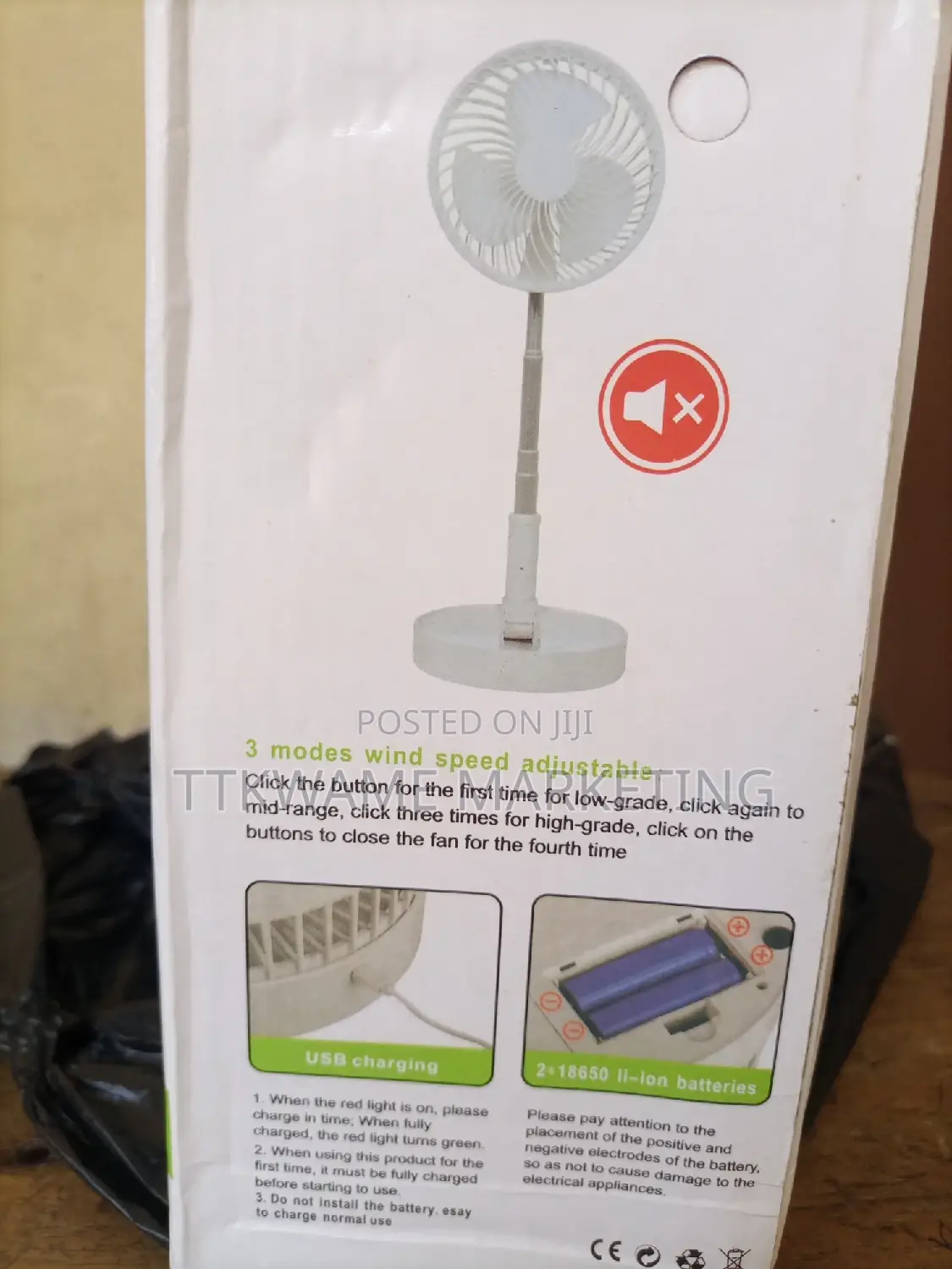 Length Rechargeable Fan