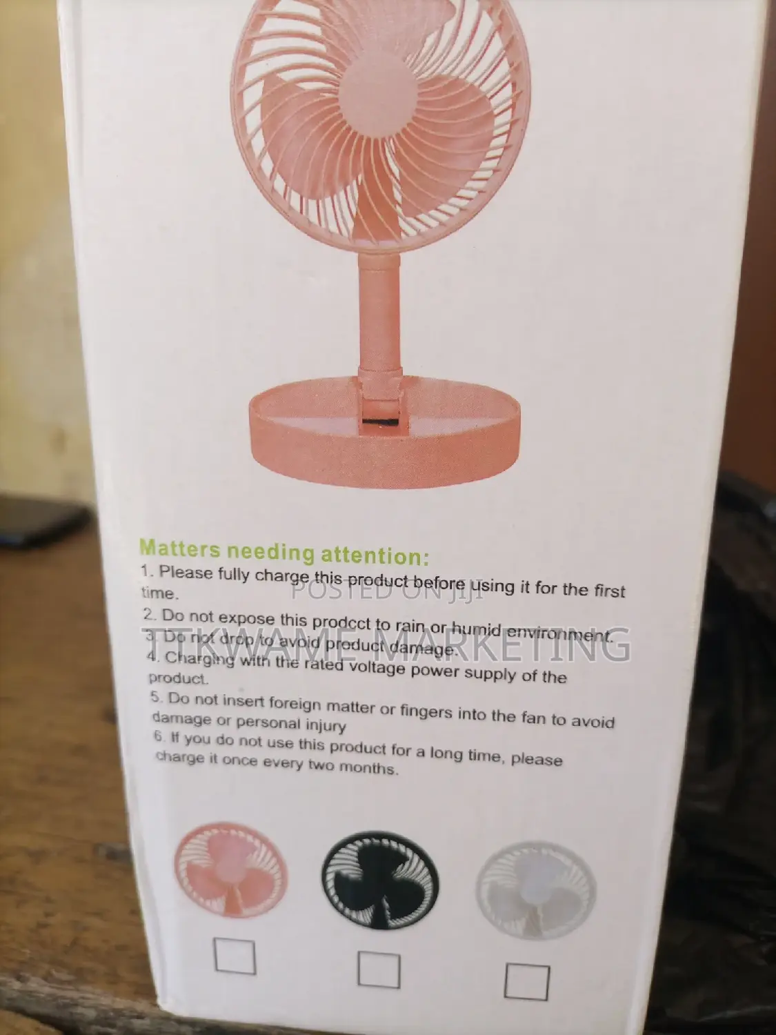 Length Rechargeable Fan